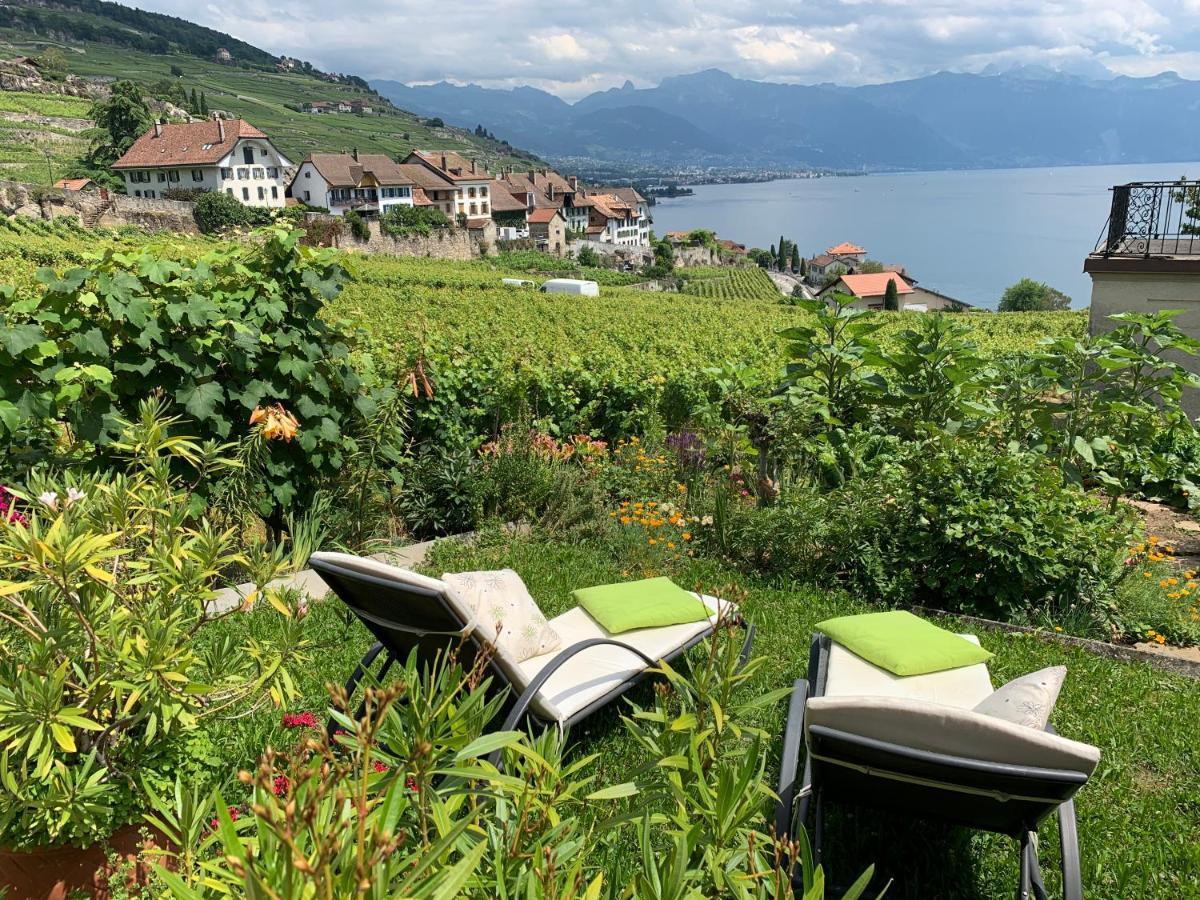 Апартаменты La Gremillette Gourmande Lavaux Rivaz Экстерьер фото